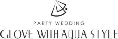 PARTY WEDDING GLOVE WITH AQUA STYLE